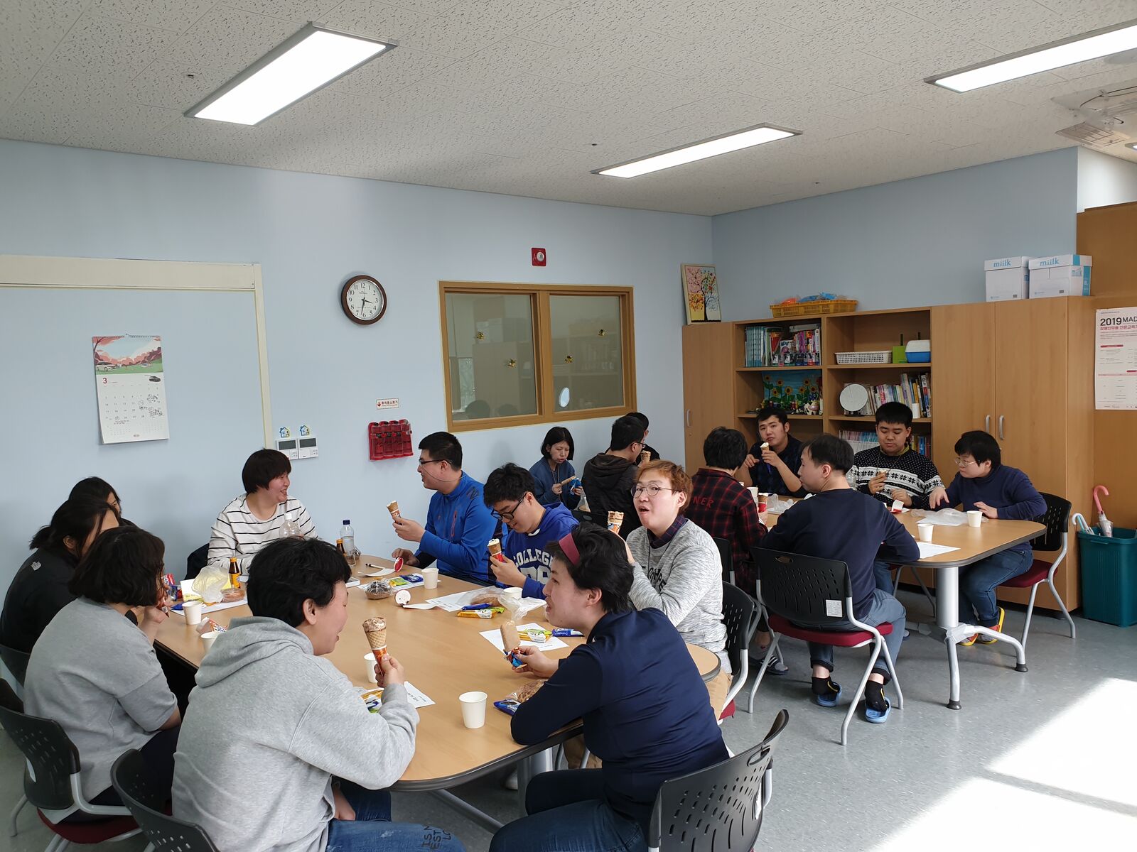 직업훈련실 취업자선후배만남 직업훈련실 취업자선후배만남