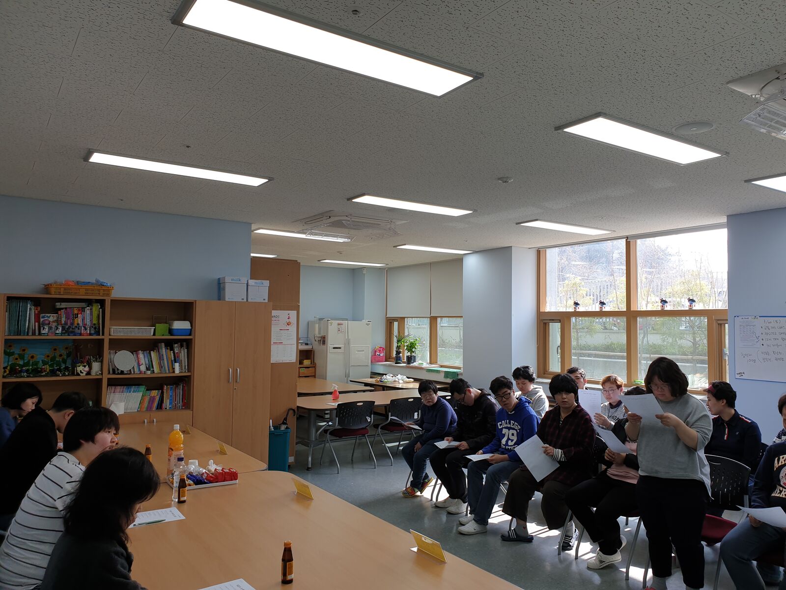 직업훈련실 취업자선후배만남 직업훈련실 취업자선후배만남